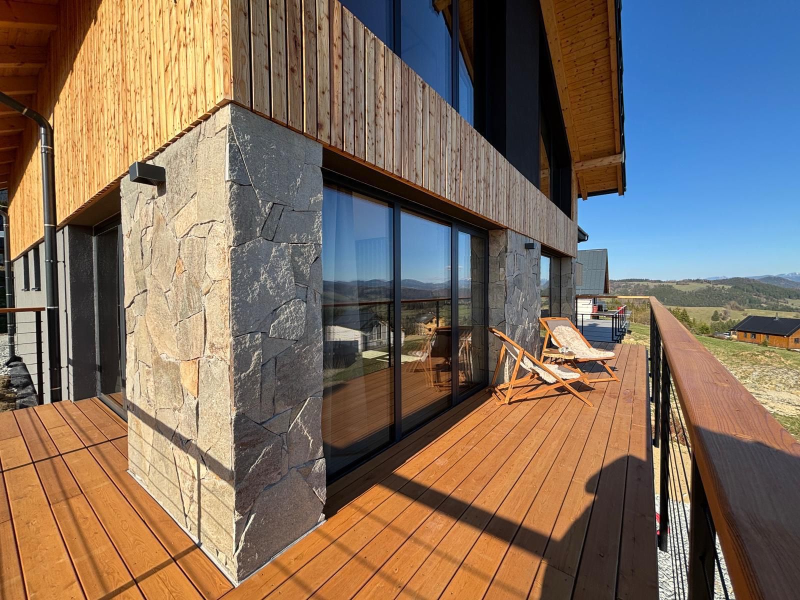 1st floor terrace with deck chairs